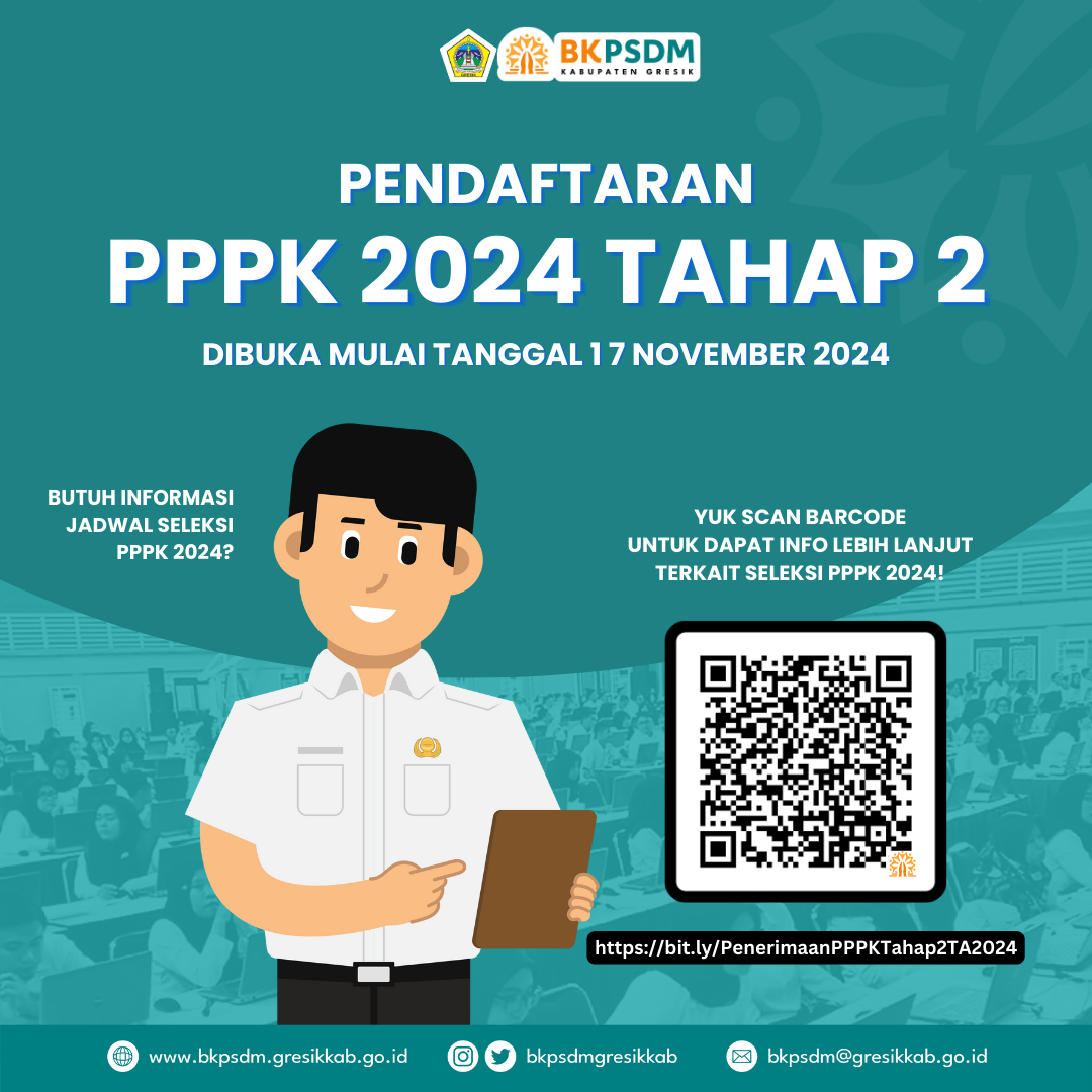 PENGUMUMAN PENERIMAAN PPPK TAHAP II DI LINGKUNGAN PEMKAB GRESIK TA 2024