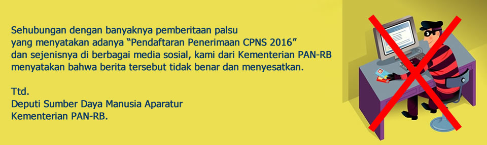 BELUM ADA RENCANA PENERIMAAN CPNS TAHUN 2016