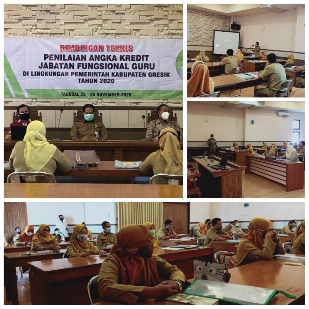 BIMBINGAN TEKNIS PENILAIAN ANGKA KREDIT  JABATAN FUNGSIONAL GURU DI LINGKUNGAN PEMERINTAH KABUPATEN GRESIK TH 2020