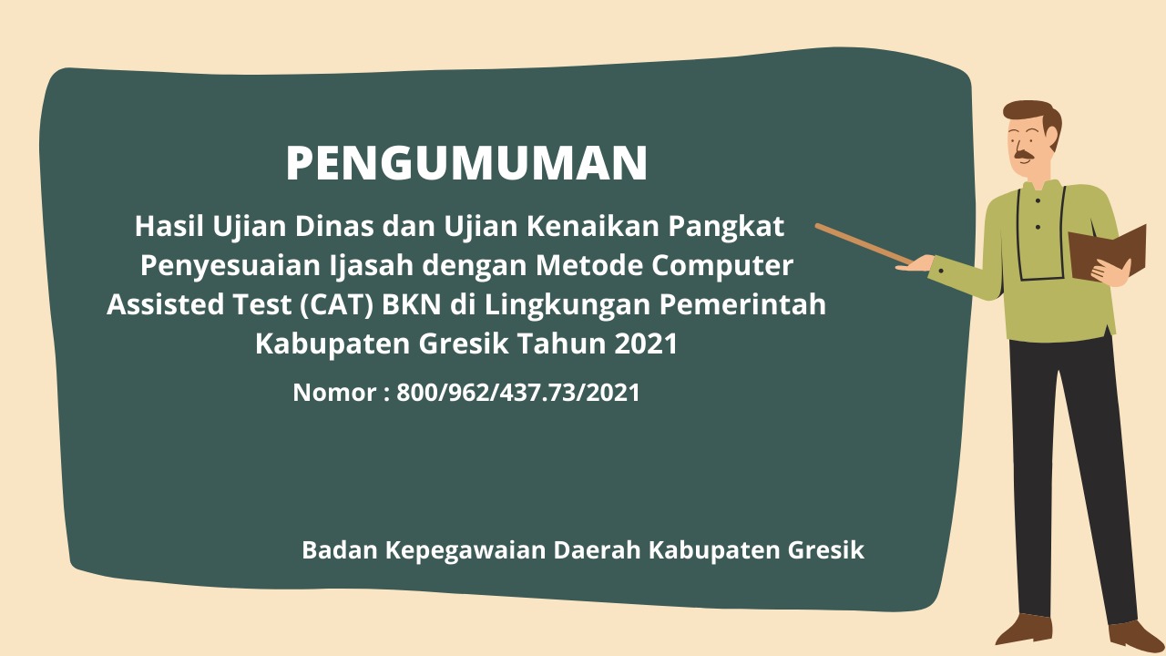 HASIL UJIAN DINAS DAN UJIAN KENAIKAN PANGKAT PENYESUAIAN IJASAH TH 2021